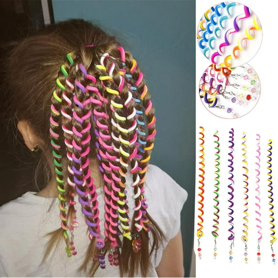 Straight & Curler Hair Styling Rhinestones Accessories Set for Girls 6PC DIY Hair Accessories 6PCS