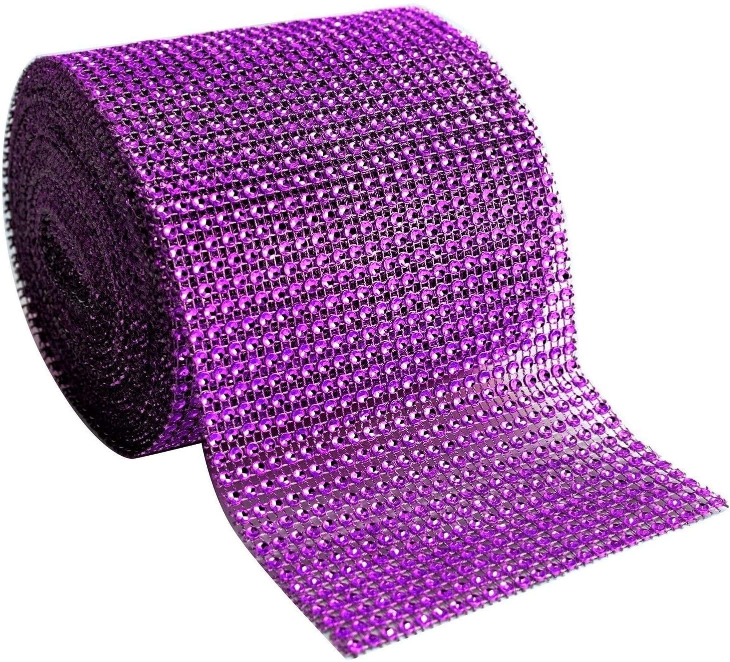 Sparkling Rhinestone Mesh Ribbon for Event Decorations, Wedding Cake ...
