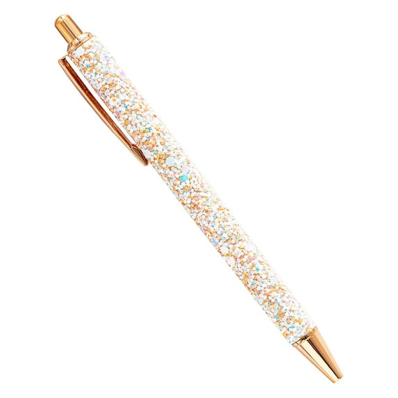 Sparkling Rhinestone Pen with Beating Heart Design Ballpoint Writing Instrument for Students and Use