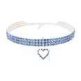 thumbnail image 1 of Sparkling Rhinestone Pet Collar with Heart Pendant - Adjustable Crystal Diamond Neckstrap for Small Dogs and Cats - Elegant Bling Jewelry for Weddings, Parties, and Holidays, 1 of 5