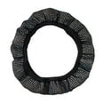 thumbnail image 1 of Sparkling Rhinestone Steering Wheel Cover for Women, Bling Crystal Auto Interior Accessories, Universal 15 Inch Flannel Steering Wheel Protector, 1 of 6