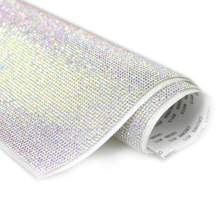 Sparkling Rhinestone Stickers Sheet Self Adhesive 9.45x15.75