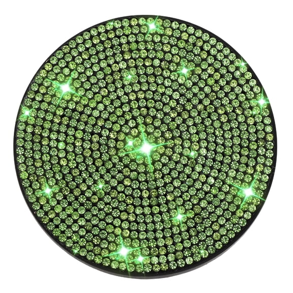 Sparkling Rhinestones Car Cup Coasters with Nonslip Rubber Base for Secure Placement