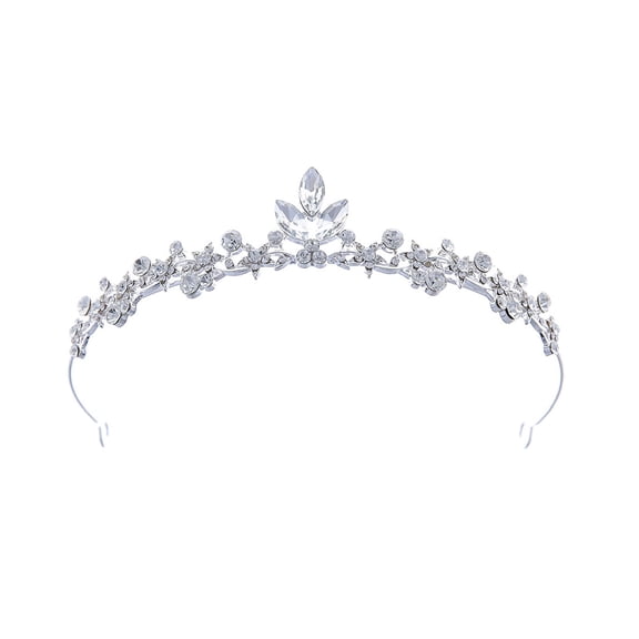 Sparkling Rhinestones Crown For Kids Lightweight Alloy Headpiece Jewelry For Sensitive Skin And Special Occasions