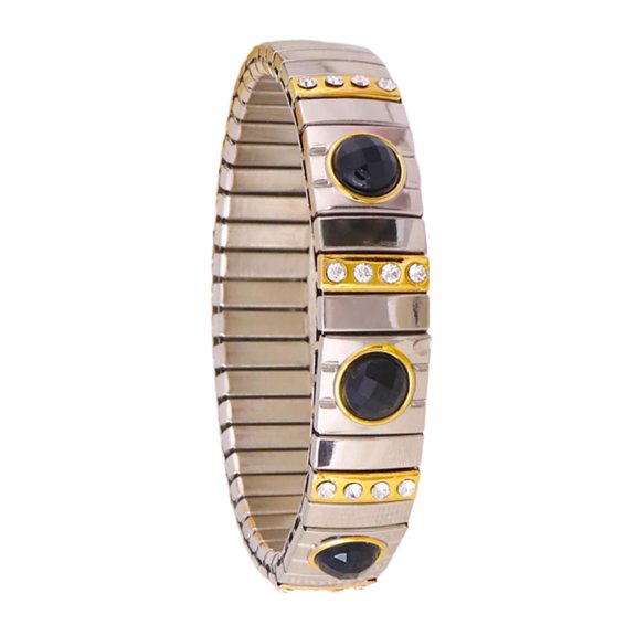 Sparkling Rhinestones Elastic Sparkling Rhinestones Elastic Wristband Fashionable Stretch Bangle Accessory