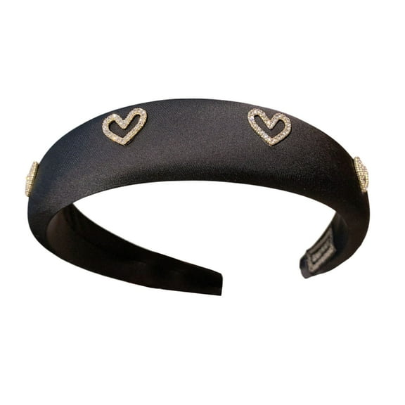 Sparkling Rhinestones Embellished Headbands For Girls Teens Daily Use Parties Hair Decors Comfortable Hair Accessories