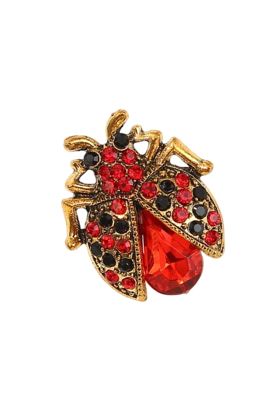 Sparkling Rhinestones Gogga Brooch Laple Pin With Secure Lock Clasp For Evening Event And Daily Accessories