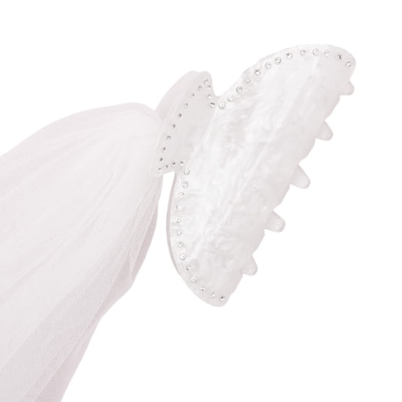 Sparkling Rhinestones Veil Claw Clip Decoration Bridal Creative Hair Claw