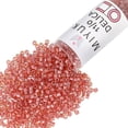 thumbnail image 1 of Miyuki Delica Seed Beads – Size 11/0 (1.6 mm), DB0913, Sparkling Salmon Topaz, 7.2g, Approx. 1440 Beads, 1 of 7