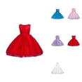 thumbnail image 1 of Sparkling Sequin Party Dress for Girls, Elegant 3D Flower Embroidery Lace Bow Princess Gown with Tulle Skirt (12M-8Y), 1 of 4