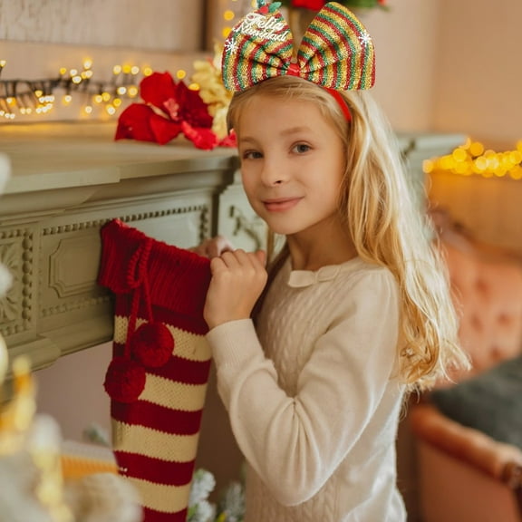 Sparkling Sequined Christmas Headband Festive Year Eve Party Headpiece Holiday Celebration Accessory
