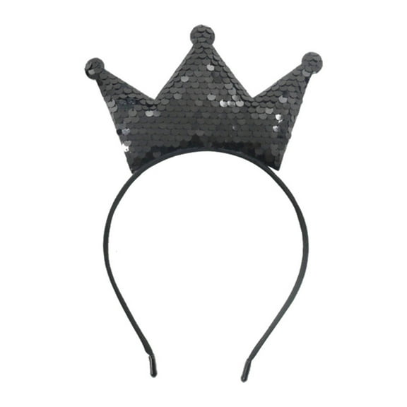 Sparkling Sequined Crowns Hairband With Colorful Design Little Girl Birthday Party Accessory Sparkling Headpiece