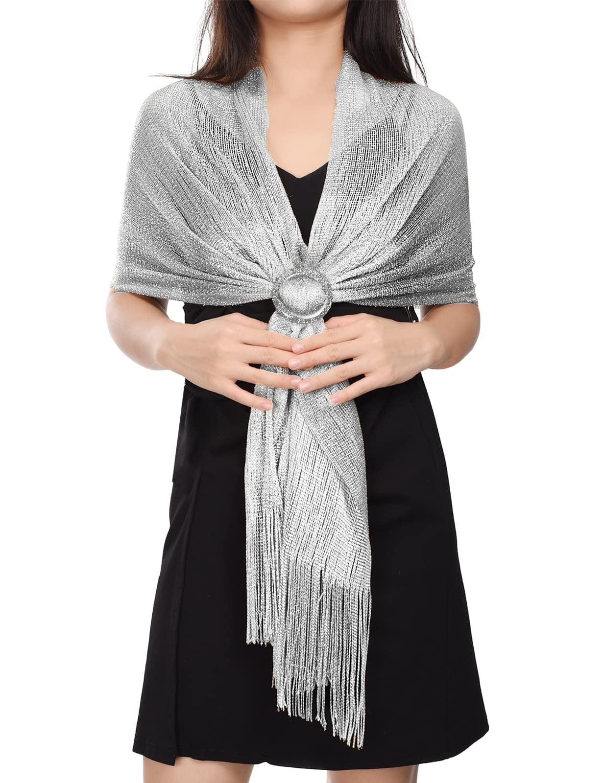 Sparkling Shawls and Wraps for Evening Party/Wedding/Formal Dresses (With Free Buckle)