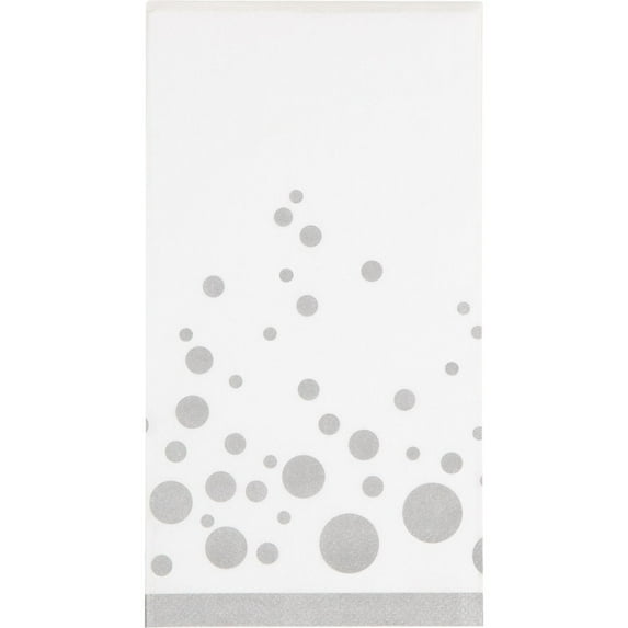 Sparkling Shine Guest Towels Silver