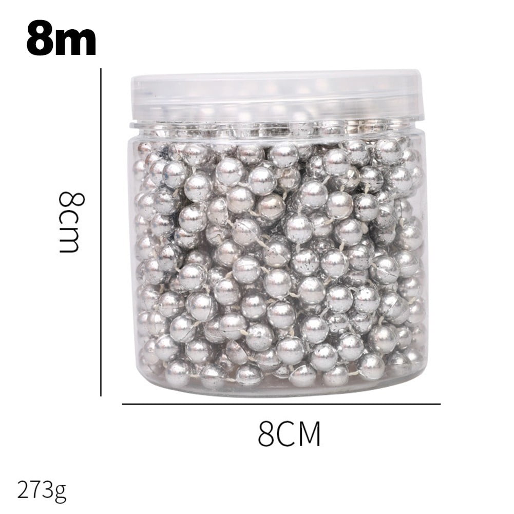 Sparkling Shiny Plastic Bead Chain for Diy Christmas Tree Decorations