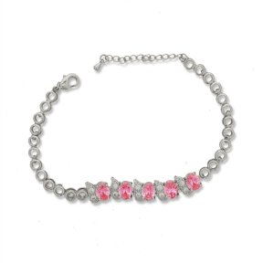 Sparkling Silver Plated Ankle Bracelet For Summer, 6"+2" Inch Adjustable Size