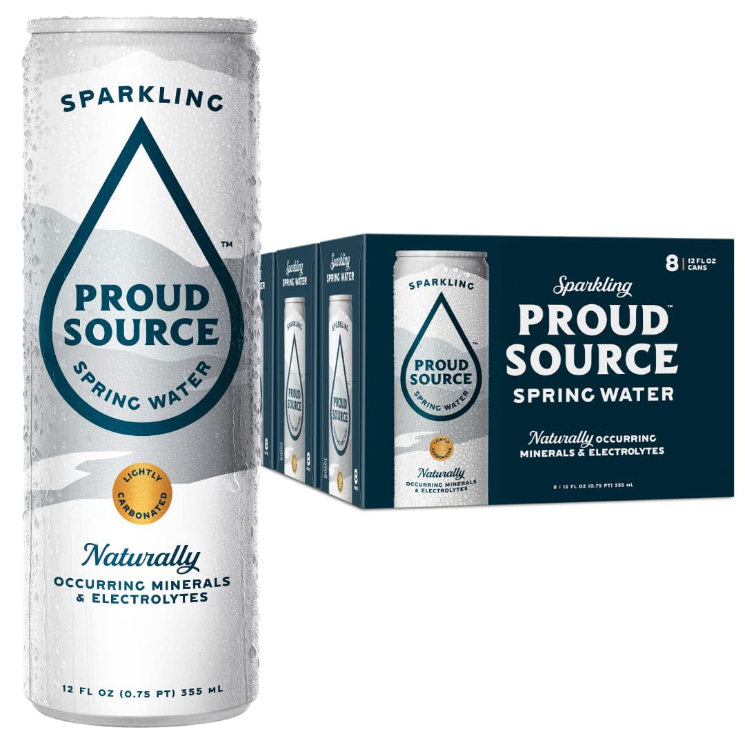 Sparkling Spring Water, Natural Minerals + Light Bubbles, Infinitely