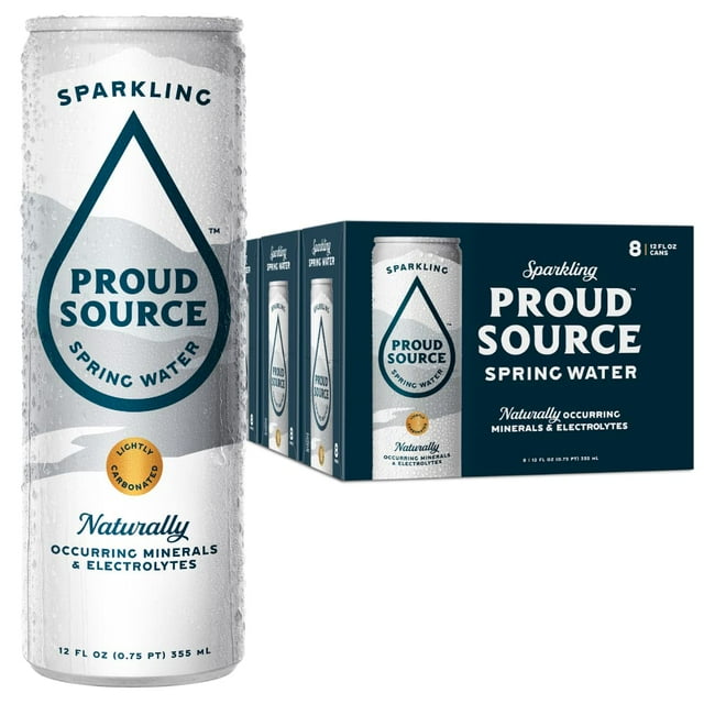 Sparkling Spring Water, Natural Minerals + Light Bubbles, Infinitely