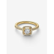 PANDORA Sparkling Square Clear Halo Ring 14k gold plating With Gift Box (5)