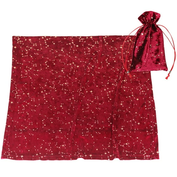 Sparkling Starry Sky Tarot Tablecloth with Bag - Ideal for Fortune Telling and Home Decoration