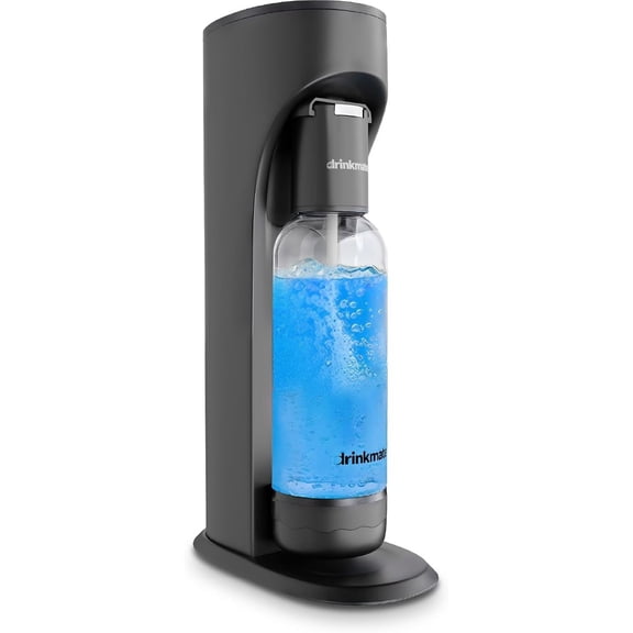 Sparkling Water Maker Soda Machine Carbonates Any Drink -Free Plastic Bottle No Batteries No Electricity Required Matte Finish for Home Kitchen Party Use