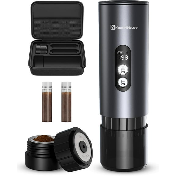 Sparkling Water Maker, Soda Maker with 1L PET Carbonating Bottle, Soda Streaming Machine and Beverage Carbonator, Compatible with 60L CO2 Carbonator (NOT Included) - Stainless Steel