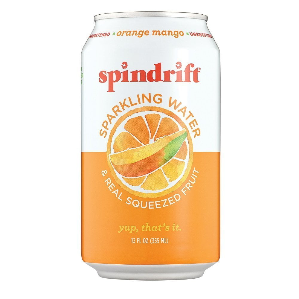 Sparkling Water, Orange Flavored, Made with Real Squeezed Fruit, 12 Fl