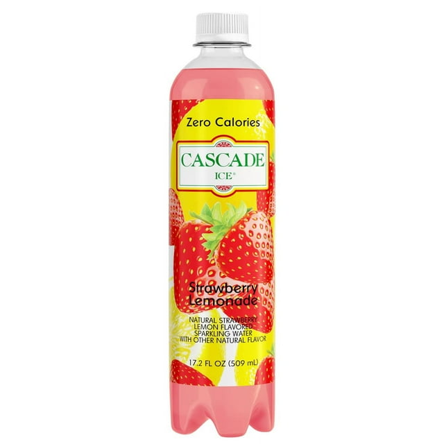 Sparkling Water, Strawberry Lemonade, 17.2 Fl Oz (Pack of 12)