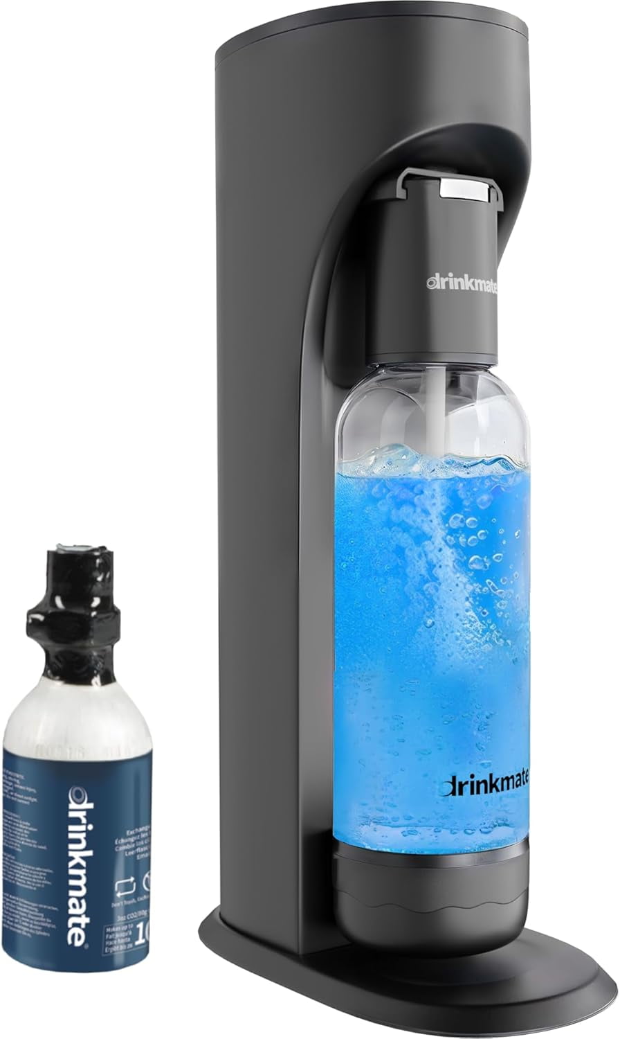 Sparkling Water and Soda Maker, Carbonates Any Drink, with 3oz CO2 Test