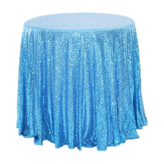 Sparkling Wedding Tablecloth with Glitter Sequins, Durable Nylon Material, Elegant Party Decor for Celebrations and Receptions