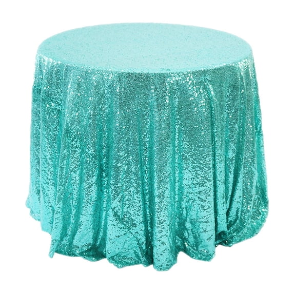 Sparkling Wedding Tablecloth with Glitter Sequins, Durable Nylon Material, Elegant Party Decor for Celebrations and Receptions