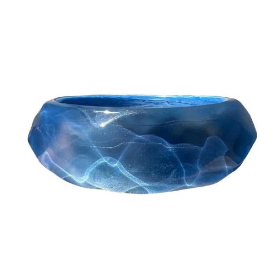 Sparkling Wide Resin Bangle Bracelets Geometric Bangle Statement Jewelry