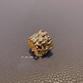 thumbnail image 1 of Womens Geometric Ring with Sparkling Rhinestone Diamond Stitching Europe and America Fashion Individually Packed Gold-Plated Inlaid Artificial Gems Ring, 1 of 4