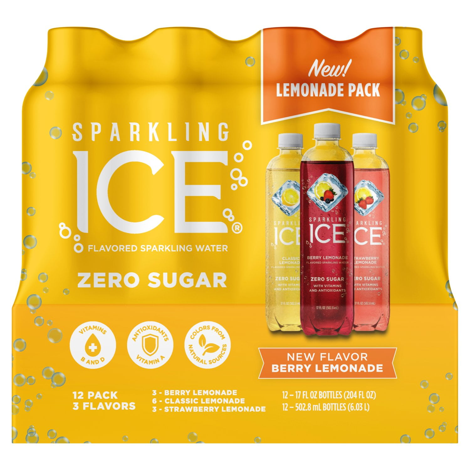 Sparkling ice Lemonade Variety Pack 204 oz