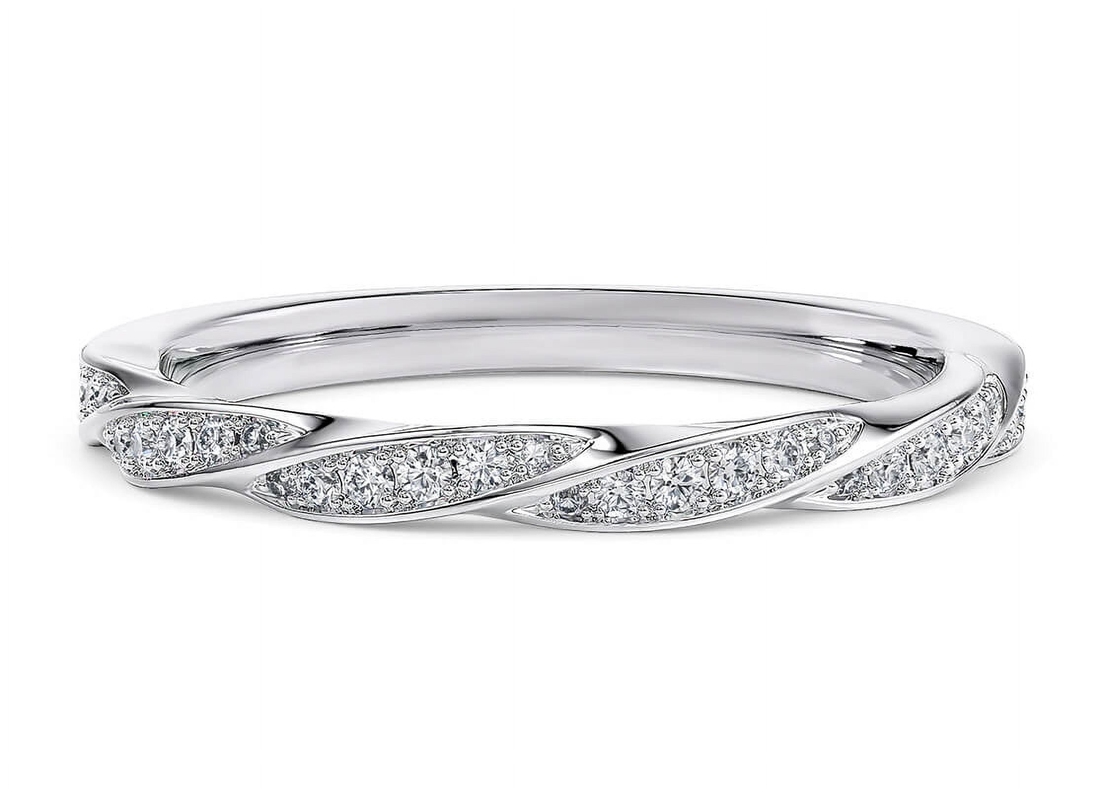 SparklingSplendor Twisted Infinity Eternity Ring 925 Sterling Silver ...