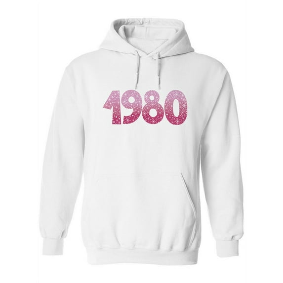 Sparkly 1980 Hoodie Women -Image by Shutterstock, Female Large