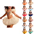 thumbnail image 1 of Sparkly Ballet Tutu Skirt, Girls Leotard Dress with Sequin Top & Strap, Dance Performance for Recital Party Play, 1 of 4