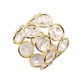 thumbnail image 1 of Sparkly Beads Napkin Rings Handmade Table Dinner Napkin Holders For Wedding Centerpieces Festival Celebration, 1 of 6