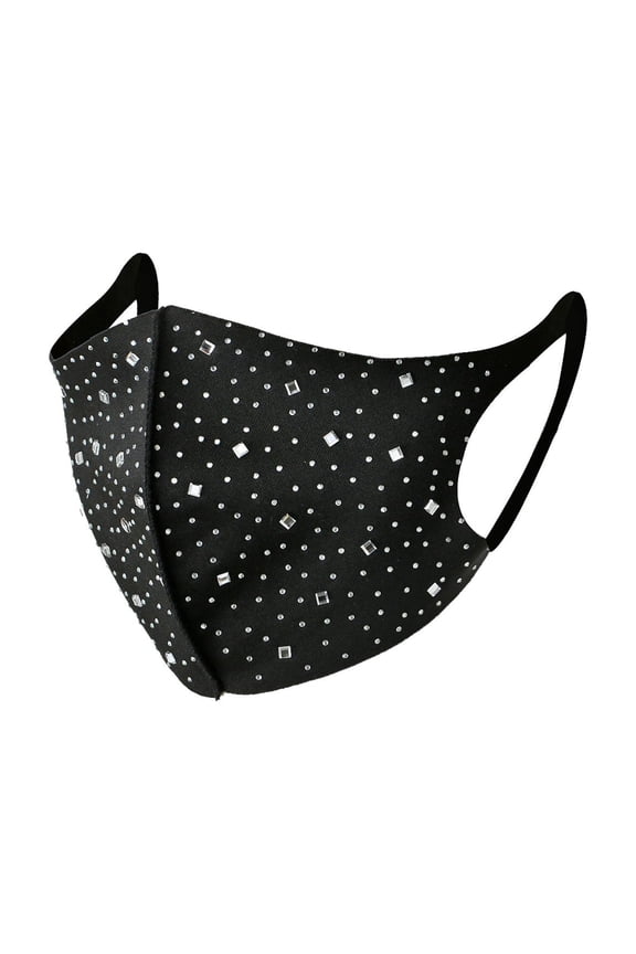 Sparkly Bling Crystal Face Cover for Women and Girls