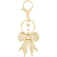 thumbnail image 1 of Sparkly Bow Bag Charm Keychain - Rhinestone Bow Key Chain for Women - Cute Purse Handbag Charms Accessories, 1 of 5
