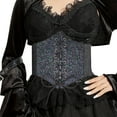 thumbnail image 1 of Sparkly Corsets Belt Tops Womens Lace up Halloween Costume Waist Cincher Belt Bustiers Corsets Black One Size, 1 of 4