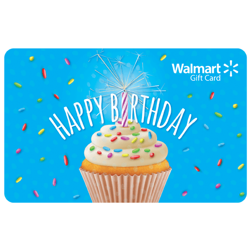 Sparkly Cupcake Walmart Gift Card