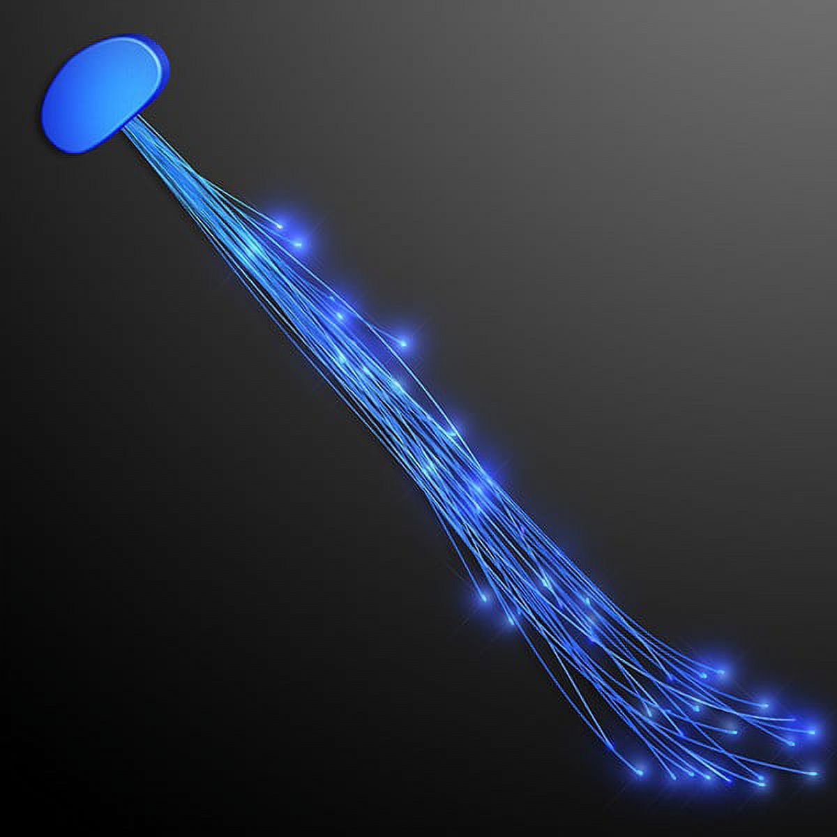 Sparkly Fiber Optic Hair Lights Blue