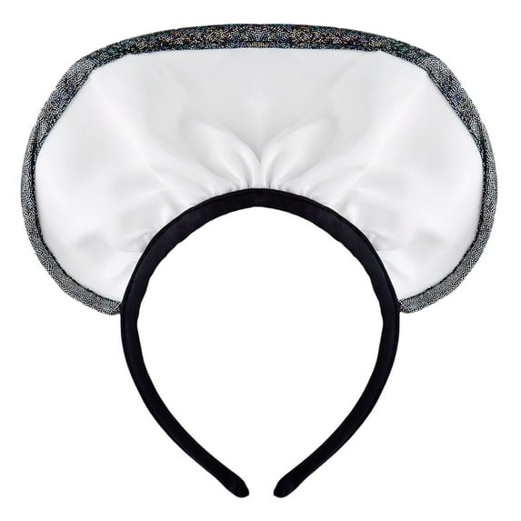 Sparkly French Maid Headband - Cute Lolita Maid Costume Headpiece, Halloween, Cosplay Dress Up, Bachelorette Party Accessory