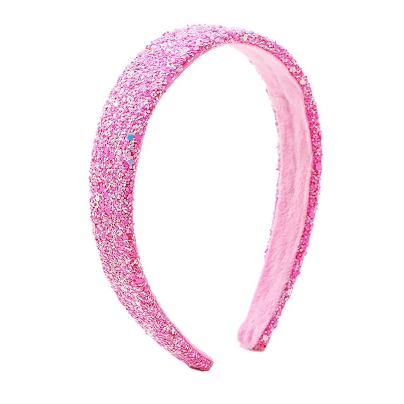 Sparkly Hairband for Women Glittery Headband Wide Hair Accessory Fashion Hair Clip Barrettes for Girls and