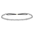 thumbnail image 1 of Sparkly Hairbands, Woman Head Chain Elastic Rhinestone Head Chain, Sparkly Crystal Braid Headpiece for Women, Silver, 1 of 6