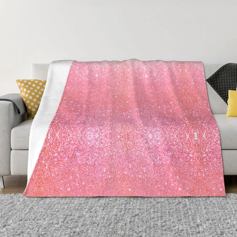 Pink glitter throw hotsell