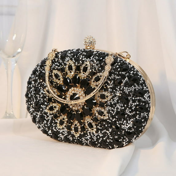 Sparkly Rhinestone Clutch Purse for Women – Elegant Evening Bag for Weddings, Prom, Parties & Formal Events