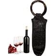 thumbnail image 1 of Sparkly Rhinestone Wine Bag with Resin Handle, Mesh Champagne Bottle Pouch, Stylish Reusable Wine Carrier for Weddings, Parties, & Gift Giving, Elegant Protective Travel Wine Bottle Holder, 1 of 6