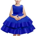 thumbnail image 1 of Sparkly Sequin Birthday Prom Outfit Toddler Princess Dress Fashion Ball Gown for Little Girls Sleeveless Fluffy Summer Dresses Casual Party Tulle Sundress for Kid Mesh Gauze Dress（1-6 Years）, 1 of 6